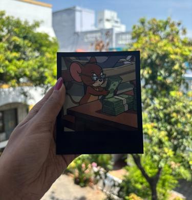 Black Polaroid - Hand Size