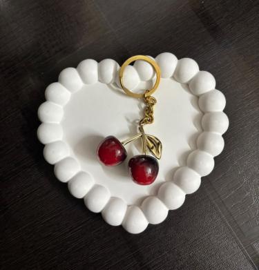 Bag Charm - Cherry (Plain)